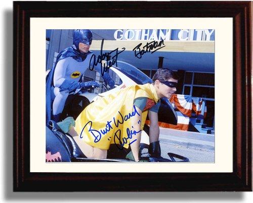 8x10 Framed Batman And Robin Autograph Promo Print Framed Print - Television FSP - Framed   