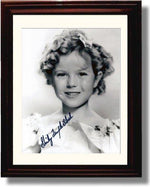 8x10 Framed Shirley Temple Autograph Promo Print Framed Print - Movies FSP - Framed   
