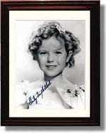 8x10 Framed Shirley Temple Autograph Promo Print Framed Print - Movies FSP - Framed   