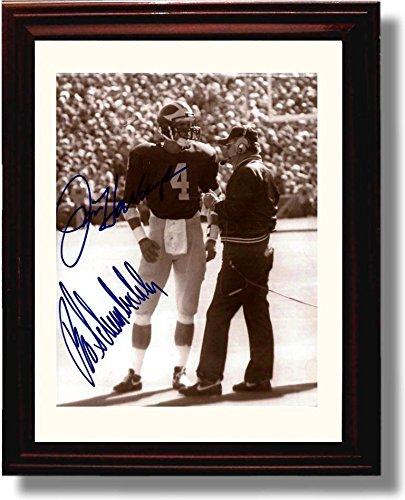 Unframed Jim Harbaugh & Bo Schembechler Michigan Wolverines Autograph Promo Print Unframed Print - College Football FSP - Unframed   