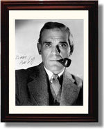 8x10 Framed Boris Karloff - Headshot - Autograph Promo Print Framed Print - Movies FSP - Framed   