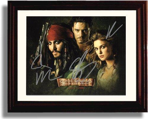 Framed Dead Mans Chest Cast Autograph Promo Print Framed Print - Movies FSP - Framed   