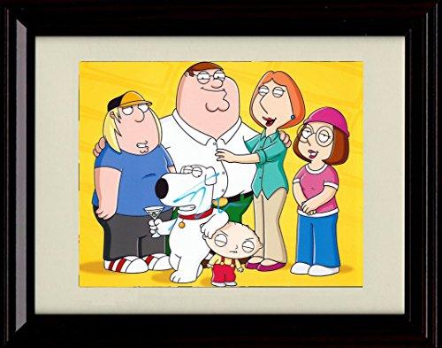 8x10 Framed Family Guy Autograph Promo Print - Cast Signed Family Portrait - Landscape Framed Print - Television FSP - Framed   