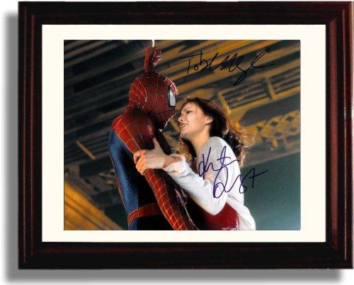 8x10 Framed Kirsten Dunst and Toby McGuire Autograph Promo Print - Spiderman 2 Framed Print - Movies FSP - Framed   