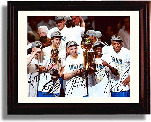 Framed Dallas Mavericks Championship Autograph Promo Print Framed Print - Pro Basketball FSP - Framed   