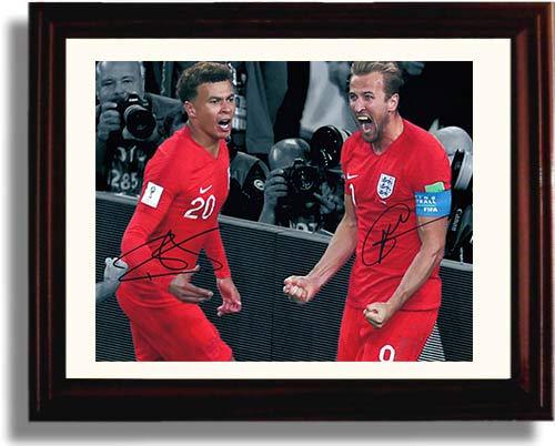 16x20 Framed Harry Kane and DELE Alli - Team England World Cup 2018 - Autograph Promo Print Gallery Print - Soccer FSP - Gallery Framed   