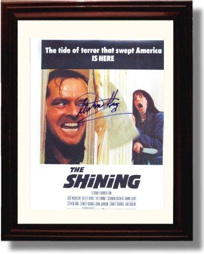 8x10 Framed Stephen King Autograph Promo Print - The Shining Framed Print - Movies FSP - Framed   