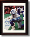 8x10 Framed Barry Sanders - Detroit Lions Autograph Promo Print - Kneeling on Sideline Framed Print - Pro Football FSP - Framed   