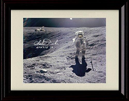 8x10 Framed Charlie Duke Autograph Promo Print - Apollo 16 Framed Print - History FSP - Framed   