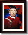8x10 Framed Star Trek Autograph Promo Print - Leonard Nimoy Framed Print - Television FSP - Framed   