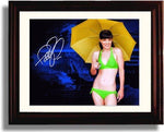 Framed Pauley Perrette Autograph Promo Print - Green Bikini Framed Print - Television FSP - Framed   