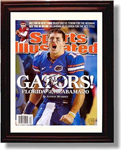 Framed 8x10 Tim Tebow "Gators!" 2008 SEC Champs SI Autograph Promo Print - Florida Framed Print - College Football FSP - Framed   