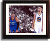 8x10 Framed Stephen Curry, Russell Westbrook "MVPs" Autograph Promo Print - Warriors & Thunder Framed Print - Pro Basketball FSP - Framed   