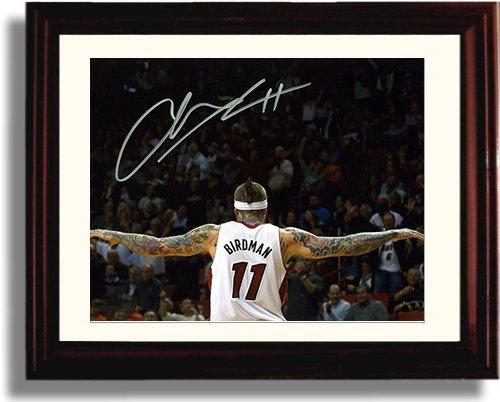 8x10 Framed Birdman Chris Andersen Autograph Promo Print Framed Print - Pro Basketball FSP - Framed   