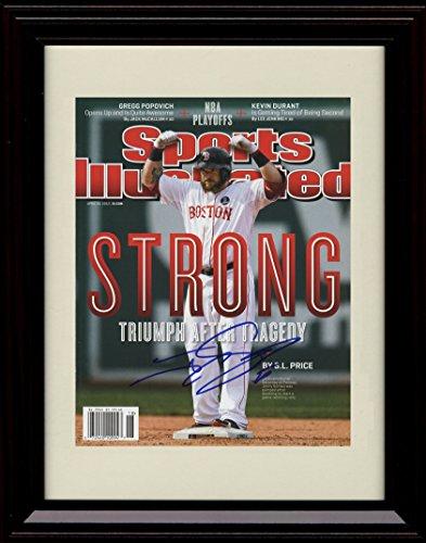Unframed Johnny Gomes Autograph Replica Print - Boston Strong! Unframed Print - Baseball FSP - Unframed   