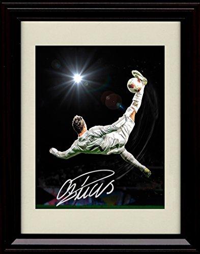 8x10 Framed Cristiano Ronaldo Autograph Promo Print - #9 Real Madrid Framed Print - Soccer FSP - Framed   