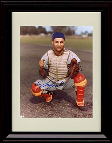 Framed 8x10 Roy Campanella Autograph Replica Print - HoF Catcher Framed Print - Baseball FSP - Framed   