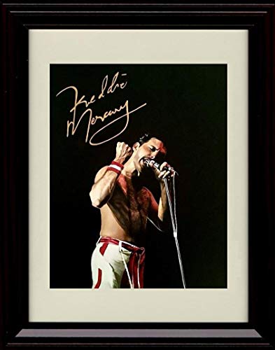 Unframed Freddie Mercury - Queen - On Stage - Autograph Replica Print Unframed Print - Music FSP - Unframed   