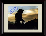 8x10 Framed Yellowstone - Man On Horse In Sunset Autograph Replica Print Framed Print - Movies FSP - Framed   