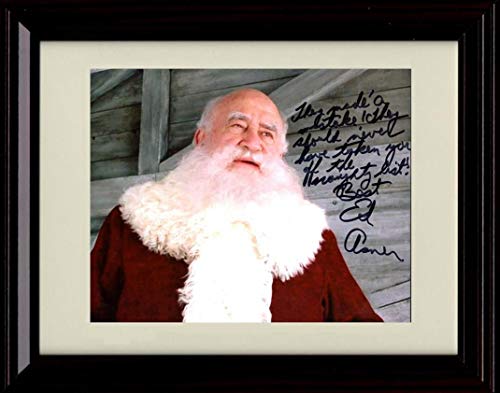 8x10 Framed Ed Asner - Elf - Santa Claus Autograph Replica Print Framed Print - Movies FSP - Framed   