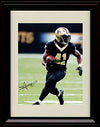 16x20 Framed Alvin Kamara - On The Run - Autograph Replica Print Gallery Print - Pro Football FSP - Gallery Framed   