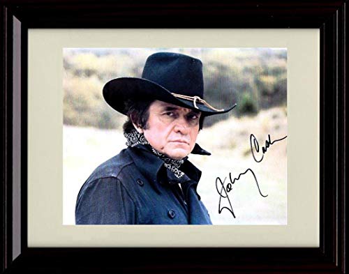 8x10 Framed Johnny Cash - Man In Black - Autograph Replica Print Framed Print - Music FSP - Framed   