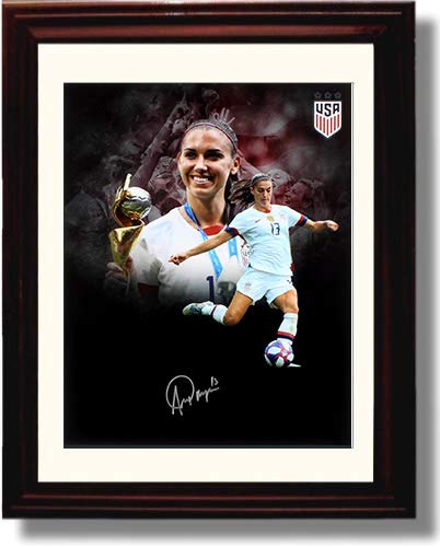 Framed Alex Morgan Spotlight - US Women's Soccer World Cup - Autograph Replica Print Framed Print - Soccer FSP - Framed   