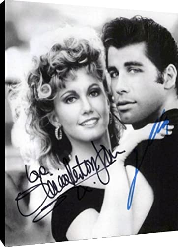 Grease Floating Canvas Wall Art - Olivia Newton John and John Travolta Floating Canvas - Movies FSP - Floating Canvas   