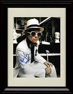 8x10 Framed Elton John - Posing - Autograph Replica Print Framed Print - Music FSP - Framed   