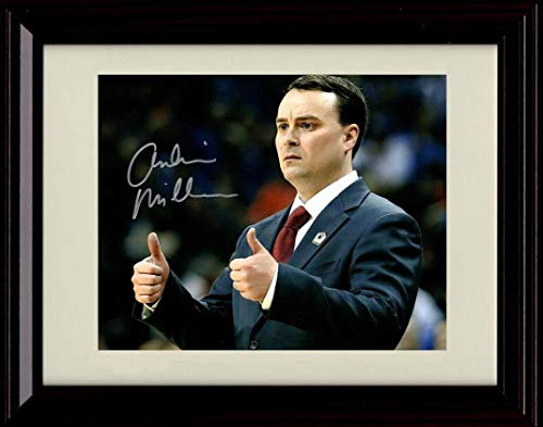 Framed 8x10 Archie Miller - Head Coach - Autograph Replica Print - Indiana Hoosiers Framed Print - College Basketball FSP - Framed   