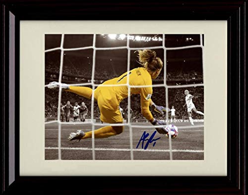 16x20 Framed Alyssa Naeher - Making the Save - Autograph Replica Print Gallery Print - Soccer FSP - Gallery Framed   