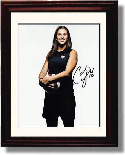 16x20 Framed Carli Lloyd Spotlight US Women's Soccer Autograph Replica Print Gallery Print - Soccer FSP - Gallery Framed   