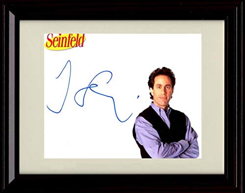 8x10 Framed Seinfeld - Jerry Seinfeld - Autograph Replica Print Framed Print - Television FSP - Framed   