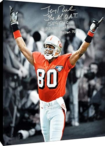 Jerry Rice Floating Canvas Wall Art - The Goat Floating Canvas - Pro Football FSP - Floating Canvas   