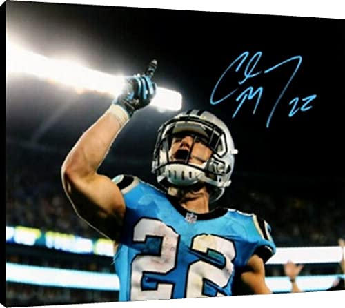 Christian Mccaffrey Floating Canvas Wall Art - Celebration Floating Canvas - Pro Football FSP - Floating Canvas   