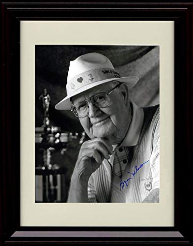 Unframed Byron Nelson Autograph Replica Print - Black and White Close Up Unframed Print - Golf FSP - Unframed   