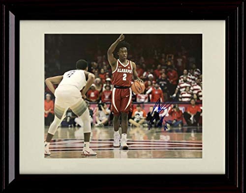 16x20 Framed Collin Sexton - Bringing the Ball Up - Autograph Replica Print - Alabama Crimson Tide Gallery Print - College Basketball FSP - Gallery Framed   