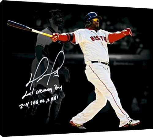 David Ortiz Photoboard Wall Art - Last Opening Day Swing Photoboard - Baseball FSP - Photoboard   
