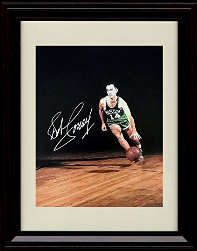 8x10 Framed Bob Cousy - Driving - Boston Celtics - Autograph Replica Print Framed Print - Pro Basketball FSP - Framed   