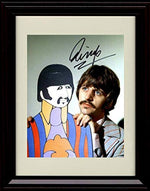 8x10 Framed Ringo Starr - The Beatles - Autograph Replica Print Framed Print - Music FSP - Framed   