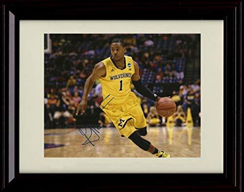 Unframed Glenn Robinson III - Bringing the Ball Up - Autograph Replica Print - Michigan Wolverines Unframed Print - College Basketball FSP - Unframed   