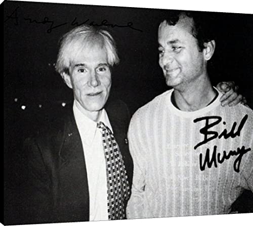 Andy Warhol and Bill Murray Canvas Wall Art Canvas - Movies FSP - Canvas   