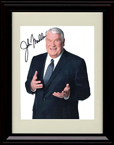 8x10 Framed John Madden Autograph Replica Print Framed Print - Pro Football FSP - Framed   