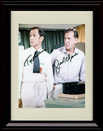 8x10 Framed Tony Randall and Jack Klugman - The Odd Couple - Autograph Replica Print Framed Print - Television FSP - Framed   