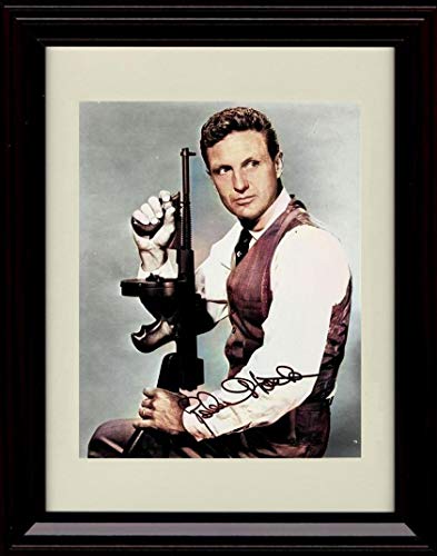 8x10 Framed Robert Stack - The Untouchables Autograph Replica Print Framed Print - Movies FSP - Framed   