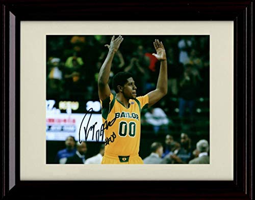 Framed 8x10 Royce ONeale - Three Pointer - Autograph Replica Print - Baylor Bears Framed Print - College Basketball FSP - Framed   