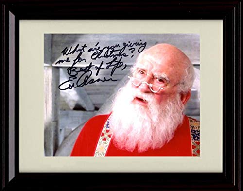 8x10 Framed Ed Asner - Santa Claus - Elf Autograph Replica Print Framed Print - Movies FSP - Framed   