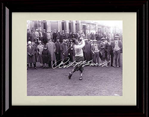 Framed Bobby Jones Autograph Replica Print - Teeing Off Framed Print - Golf FSP - Framed   