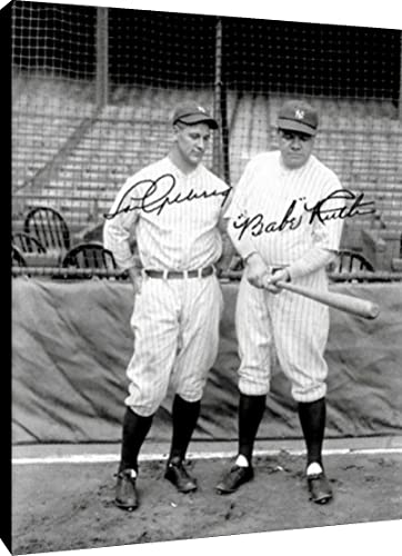 Lou Gehrig and Babe Ruth Metal Wall Art - Metal - Baseball FSP - Metal   