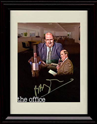 8x10 Framed Brian Baumgartner - The Office - Autograph Replica Print Framed Print - Television FSP - Framed   